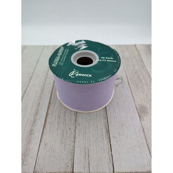 Berwick Other - Berwick Flora-Satin Ribbon Brushstrokes LAVENDER Purple Waterproof 2 3/4" 50 Yar